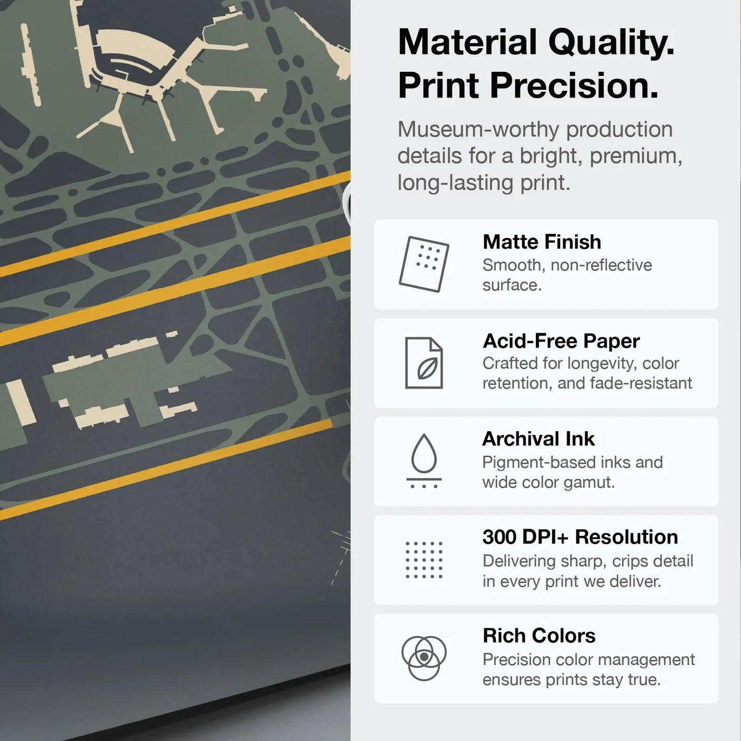 PIT | Pittsburgh - Sunset Orange - A3 - No Frame