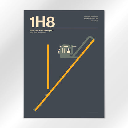 1H8 Airport Diagram
