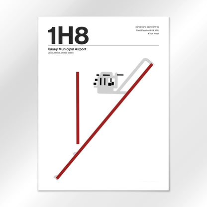 1H8 Airport Diagram