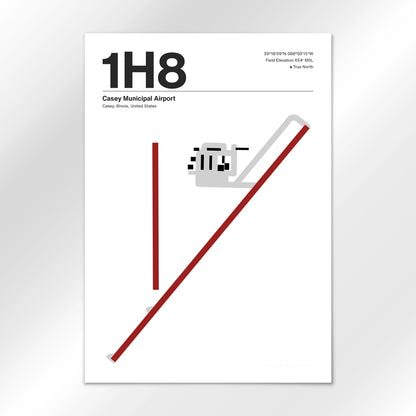 1H8 Airport Diagram