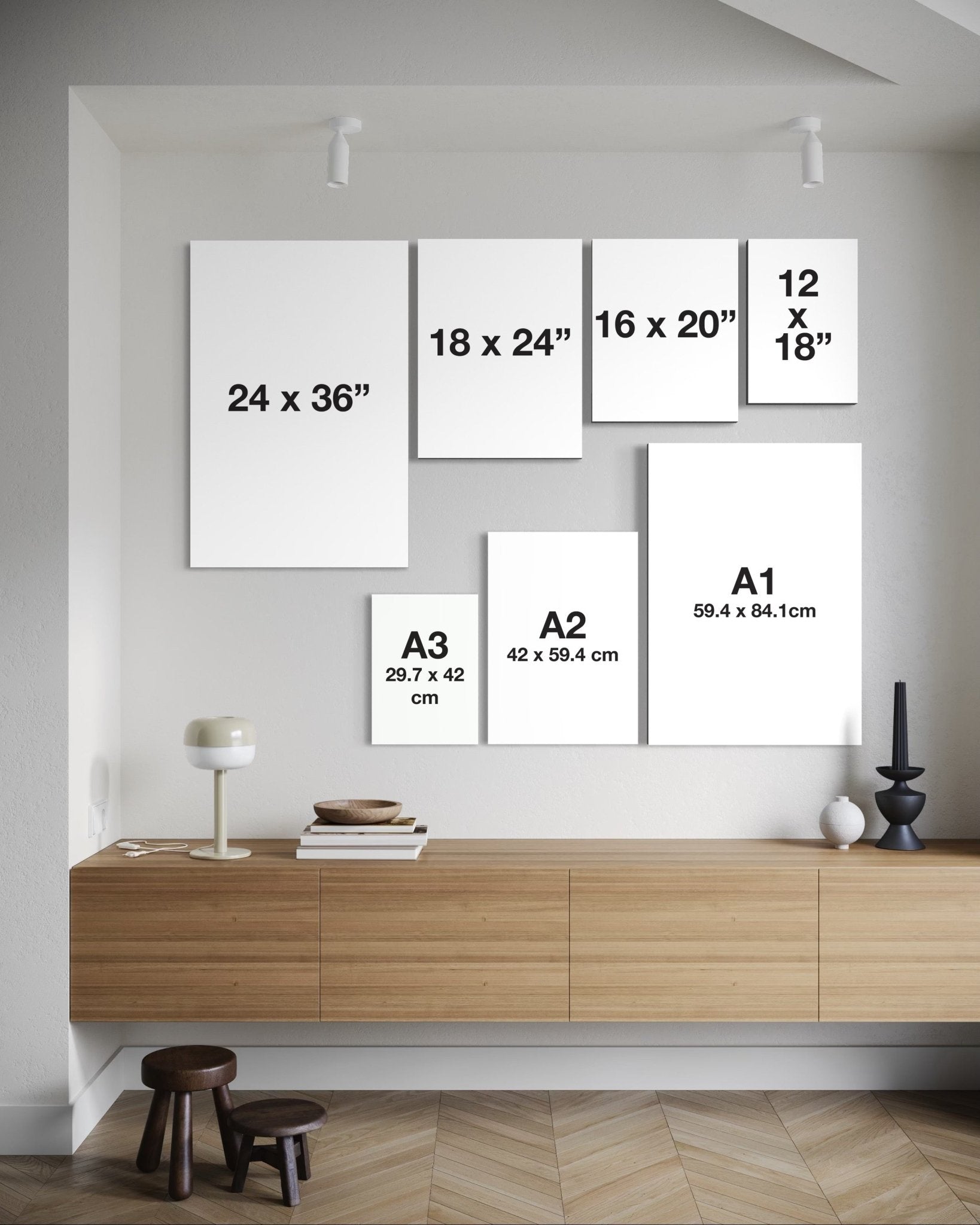 ZPH | Zephyrhills - 24×36" - Mid - Century Modern - No Frame