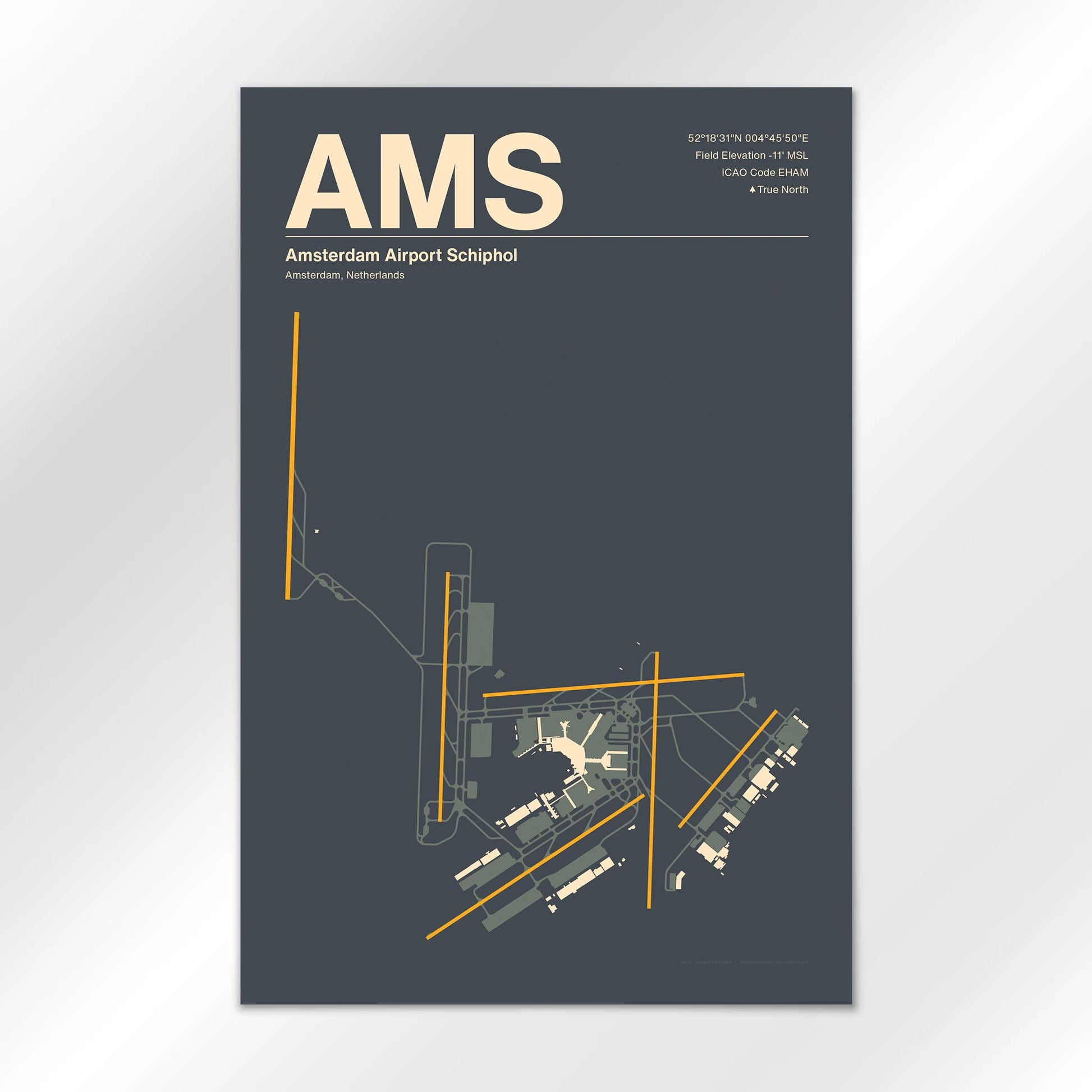 AMS Airport Diagram