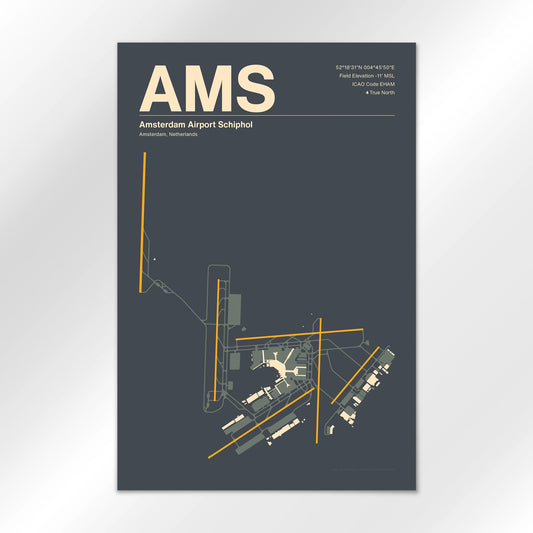 AMS Airport Diagram