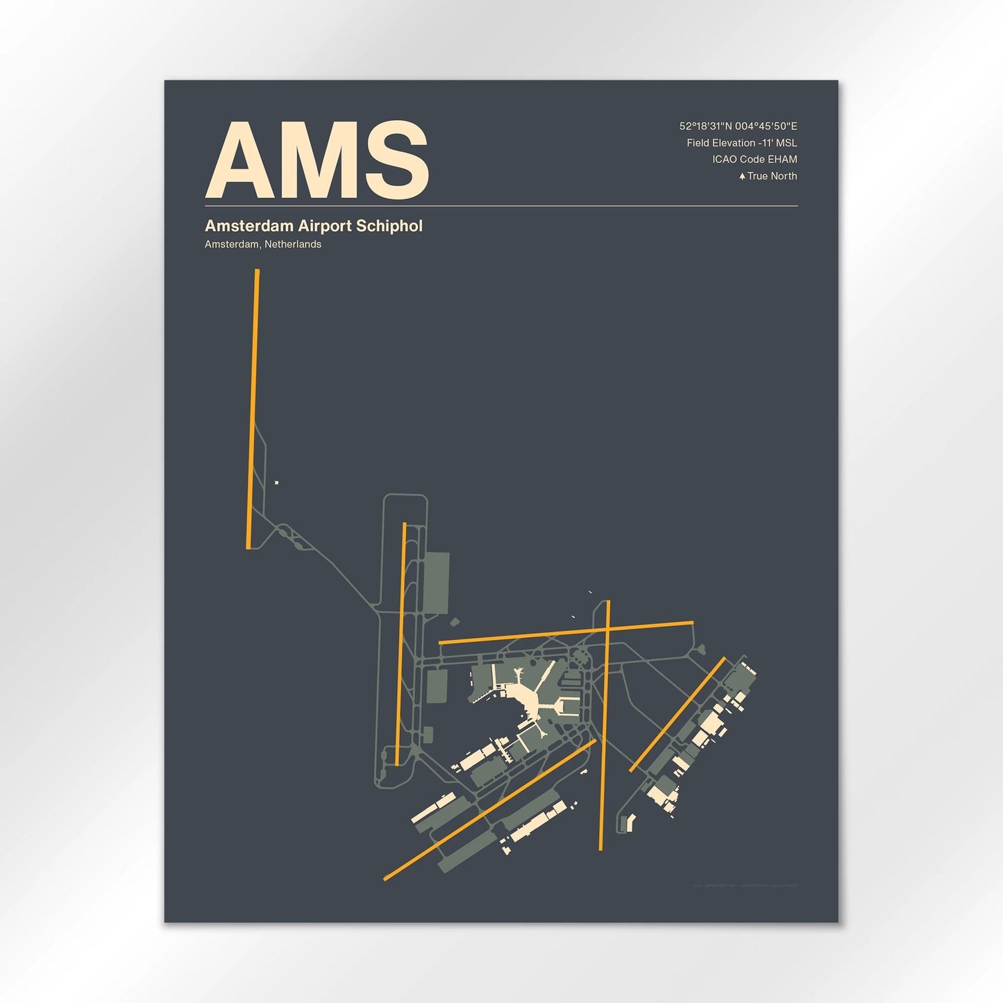 AMS Airport Diagram