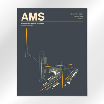 AMS Airport Diagram