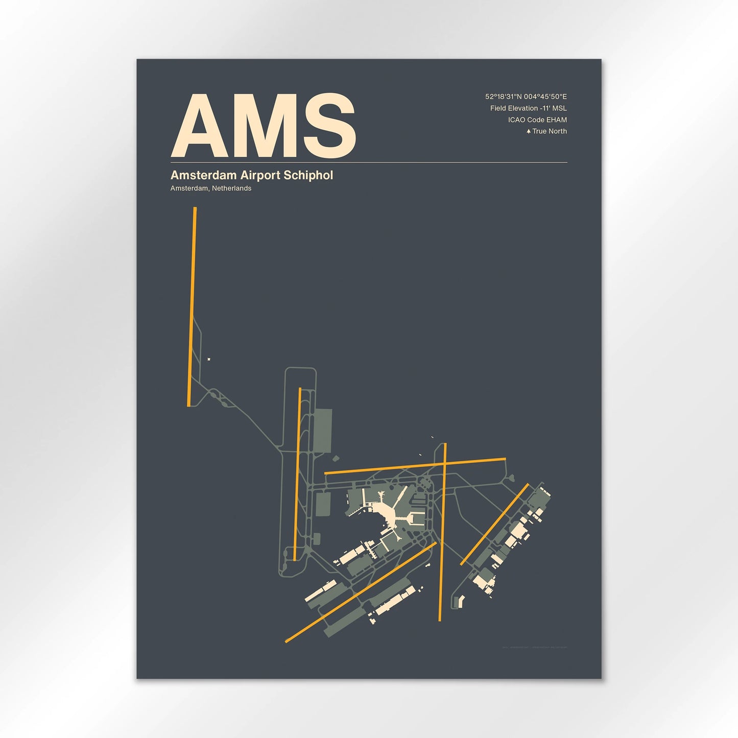 AMS Airport Diagram