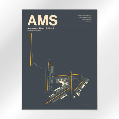 AMS Airport Diagram