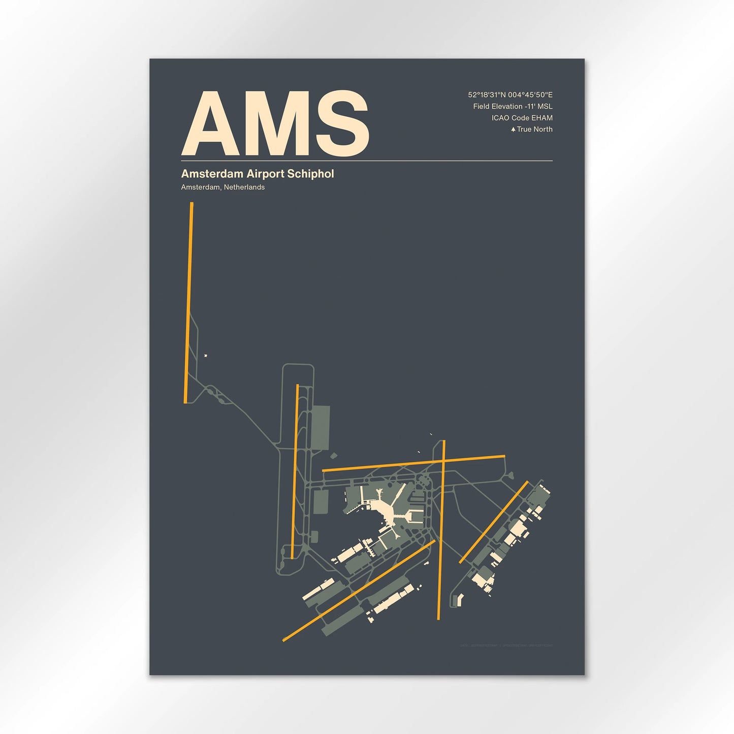 AMS Airport Diagram