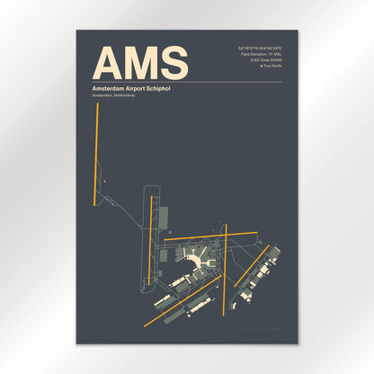AMS Airport Diagram