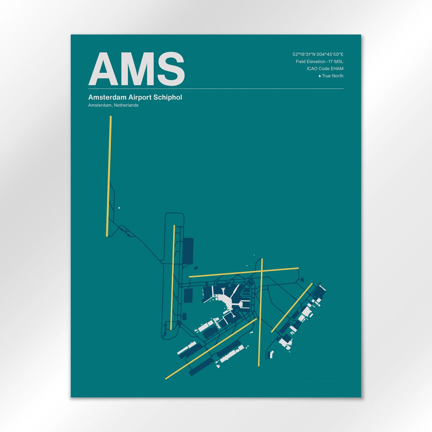 AMS Airport Diagram