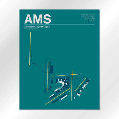 AMS Airport Diagram