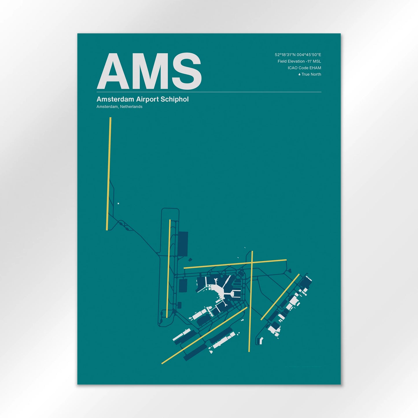 AMS Airport Diagram