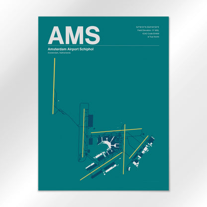 AMS Airport Diagram