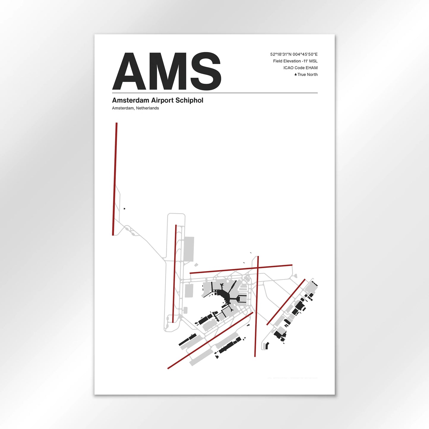 AMS Airport Diagram
