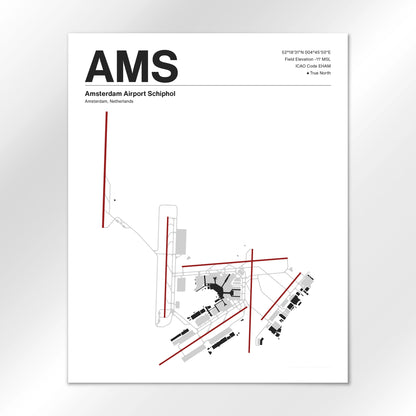 AMS Airport Diagram