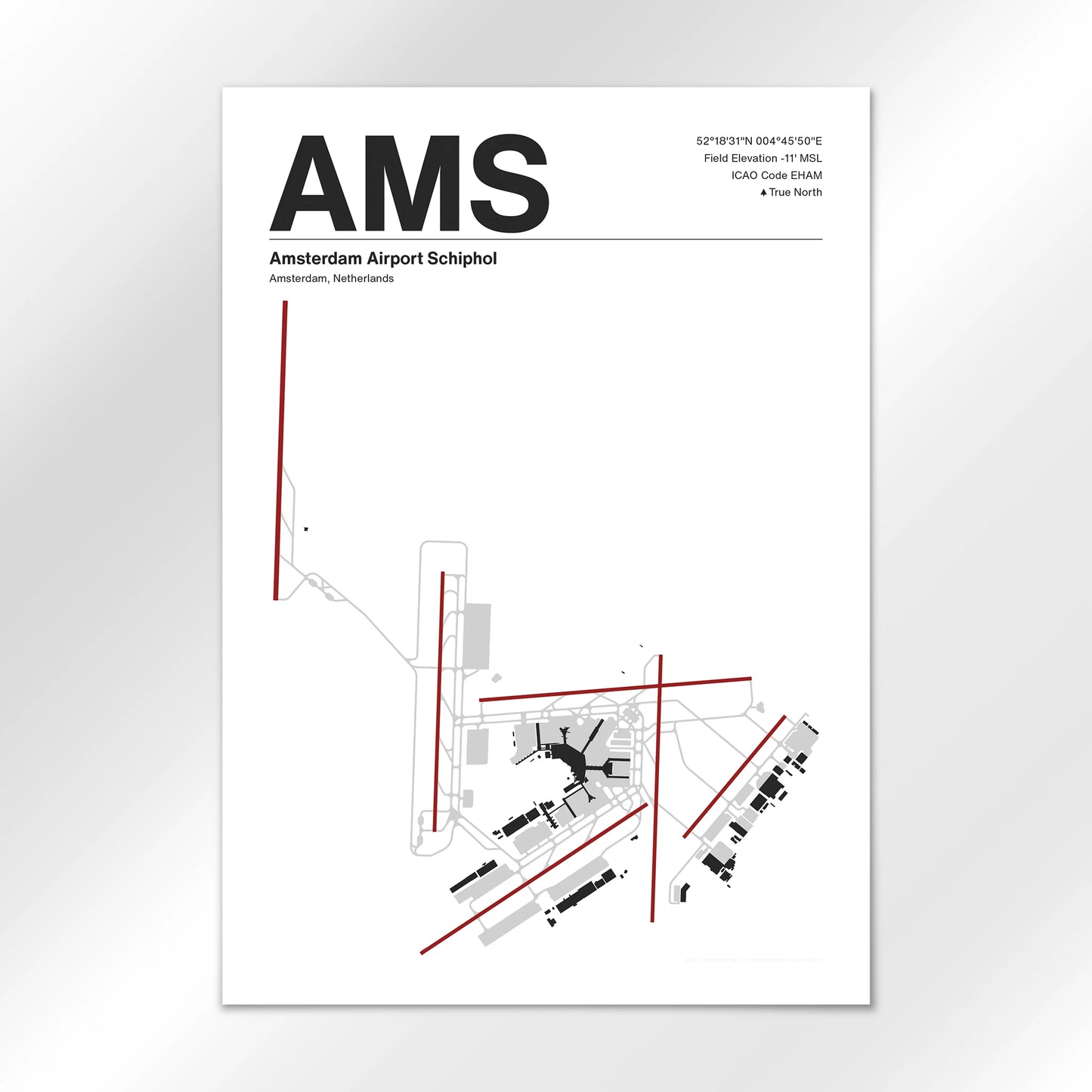 AMS Airport Diagram