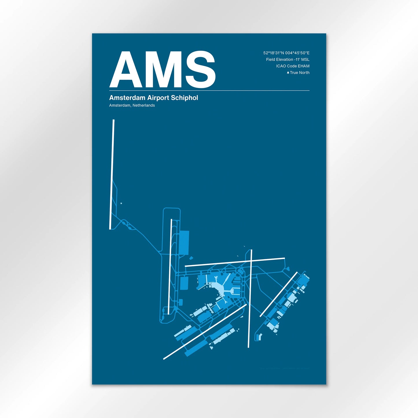 AMS Airport Diagram