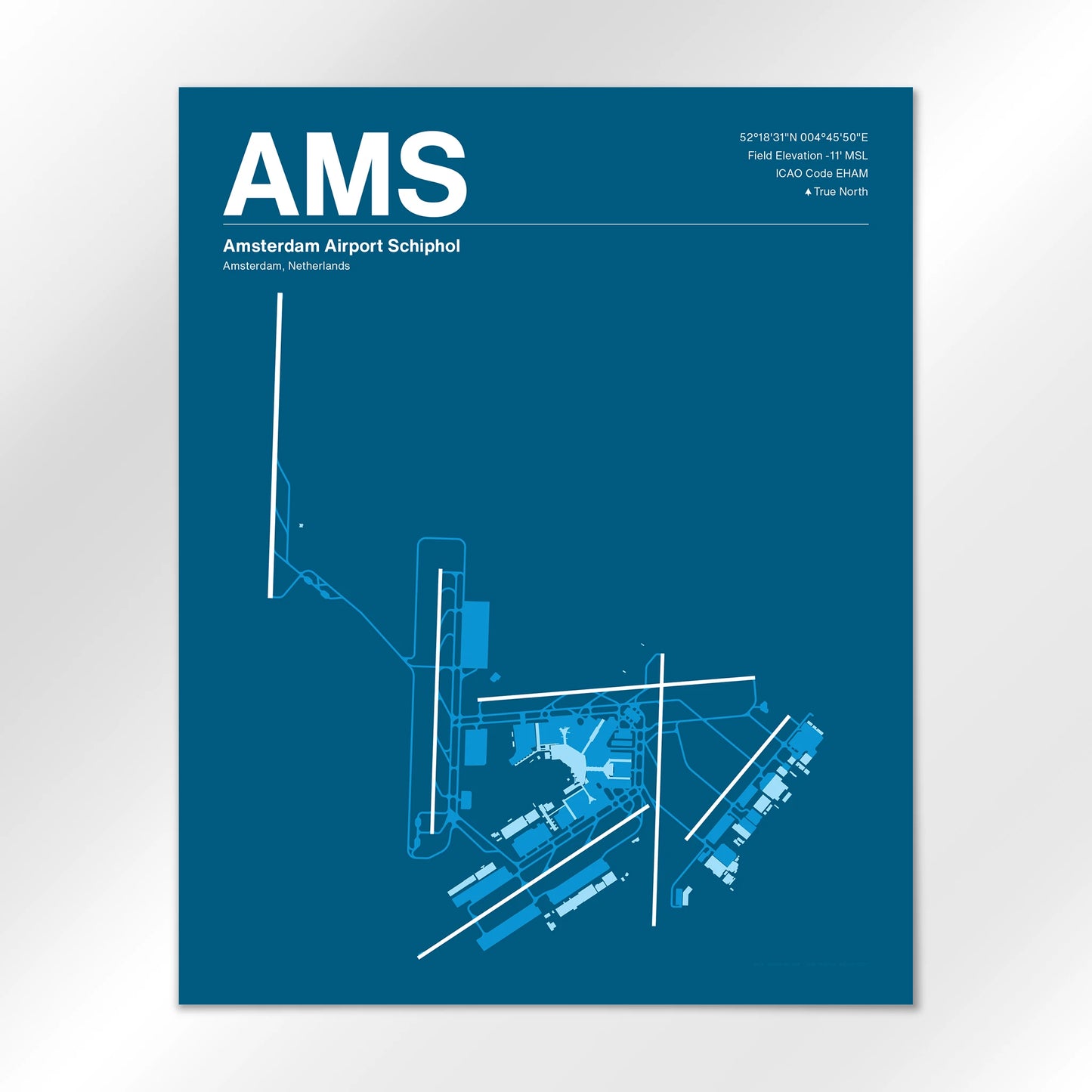 AMS Airport Diagram