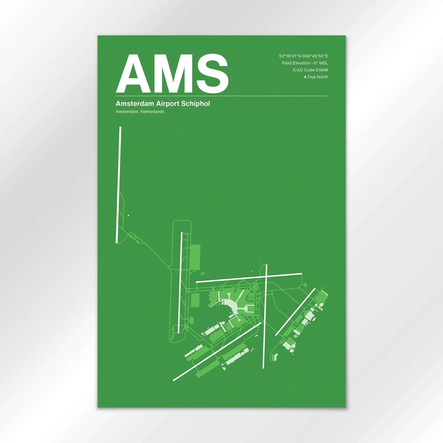AMS Airport Diagram
