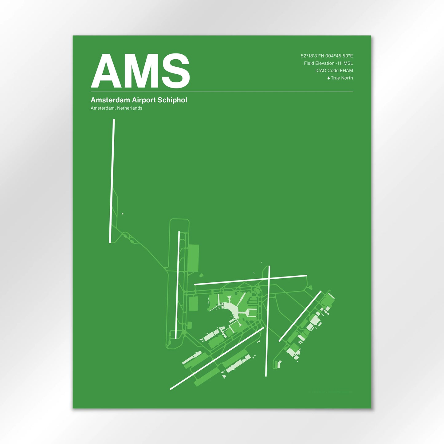AMS Airport Diagram