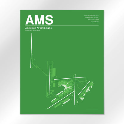 AMS Airport Diagram