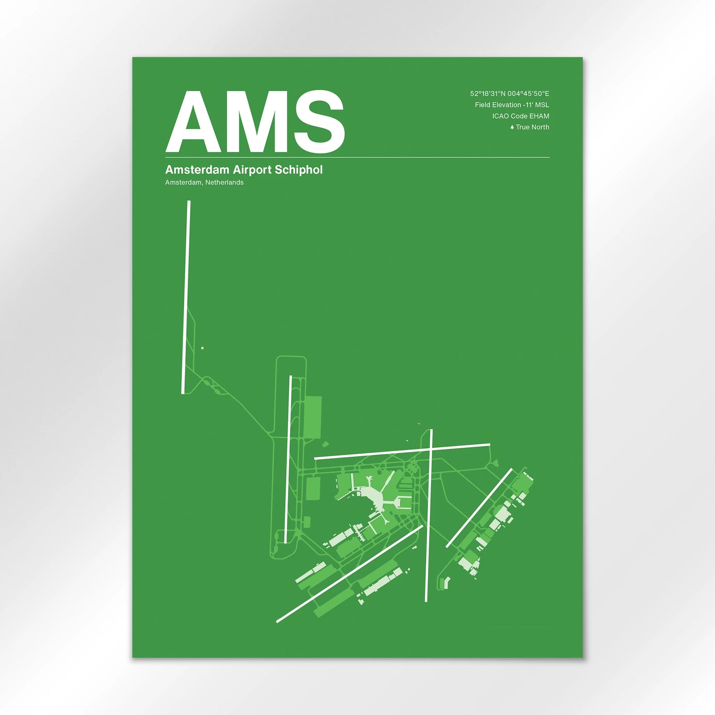 AMS Airport Diagram