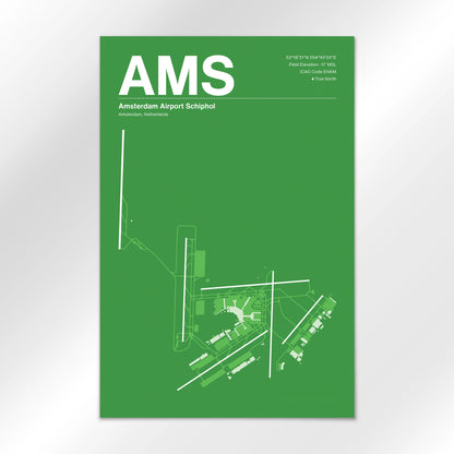 AMS Airport Diagram
