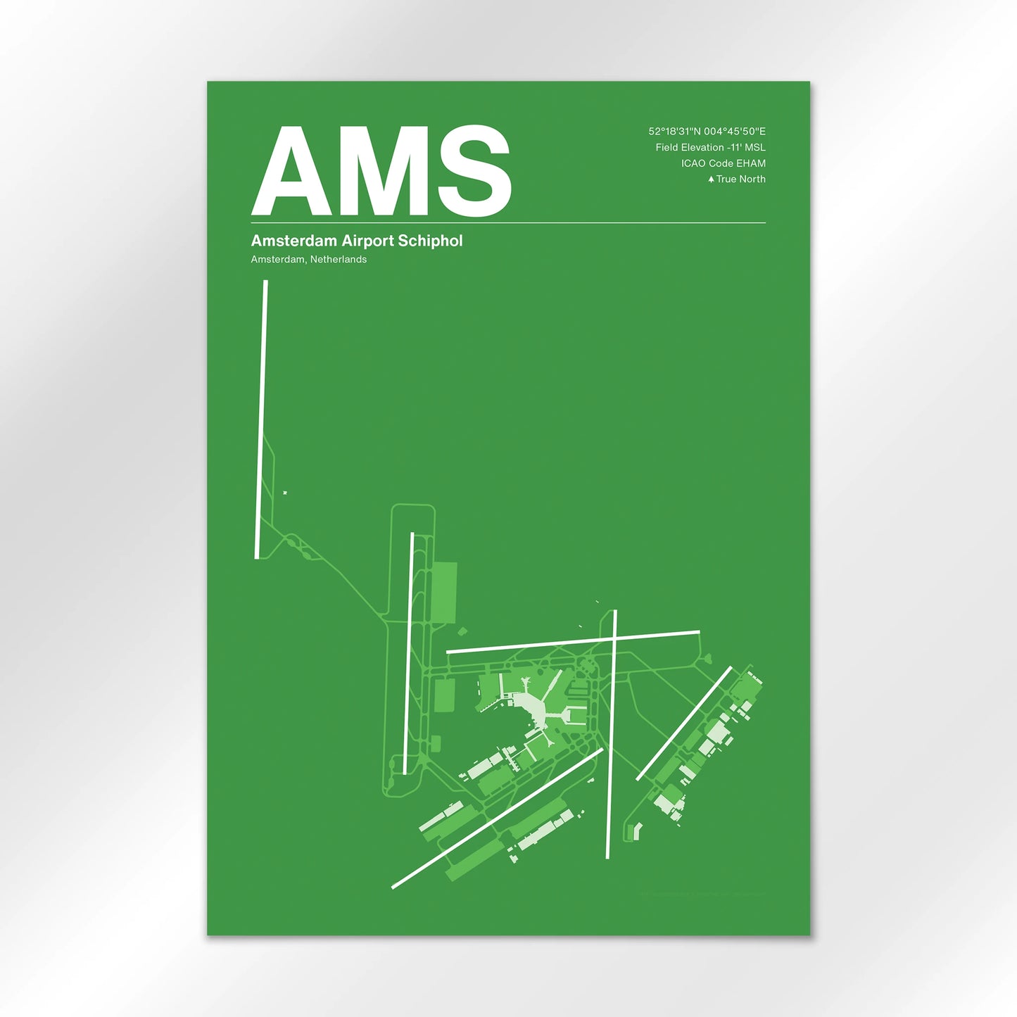 AMS Airport Diagram