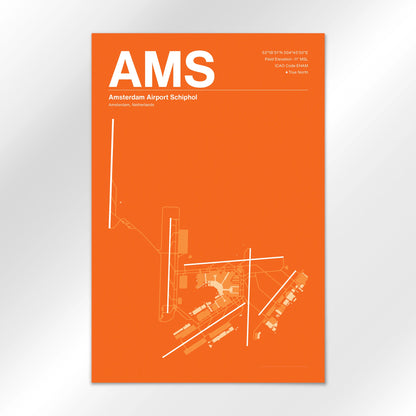 AMS Airport Diagram