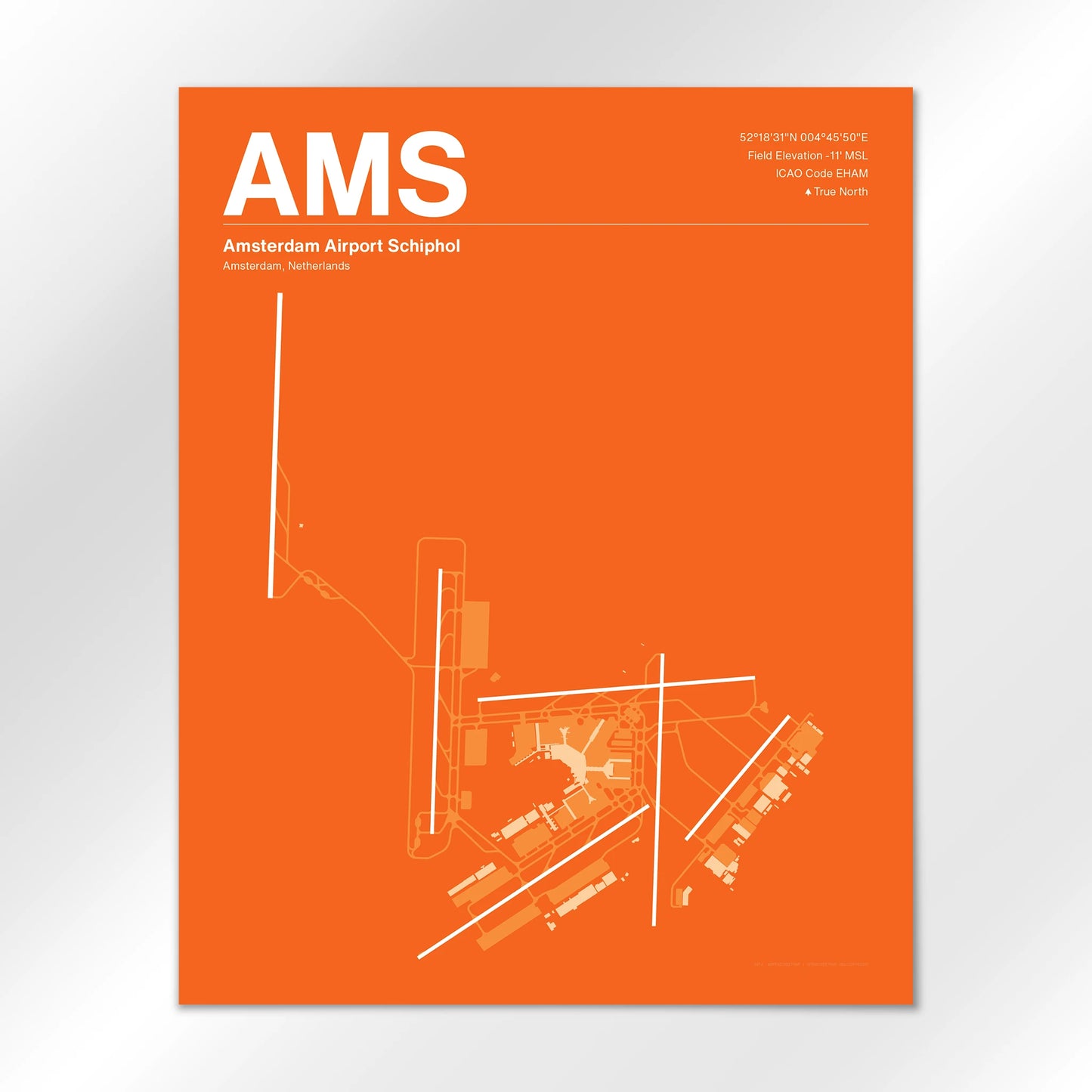 AMS Airport Diagram