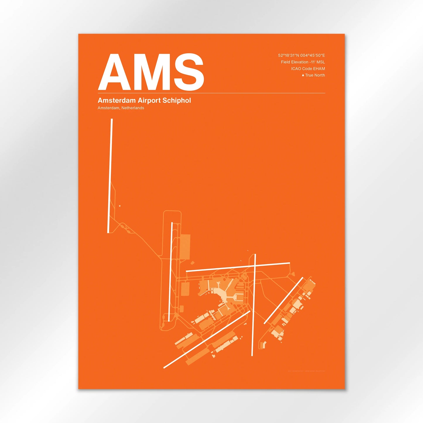AMS Airport Diagram