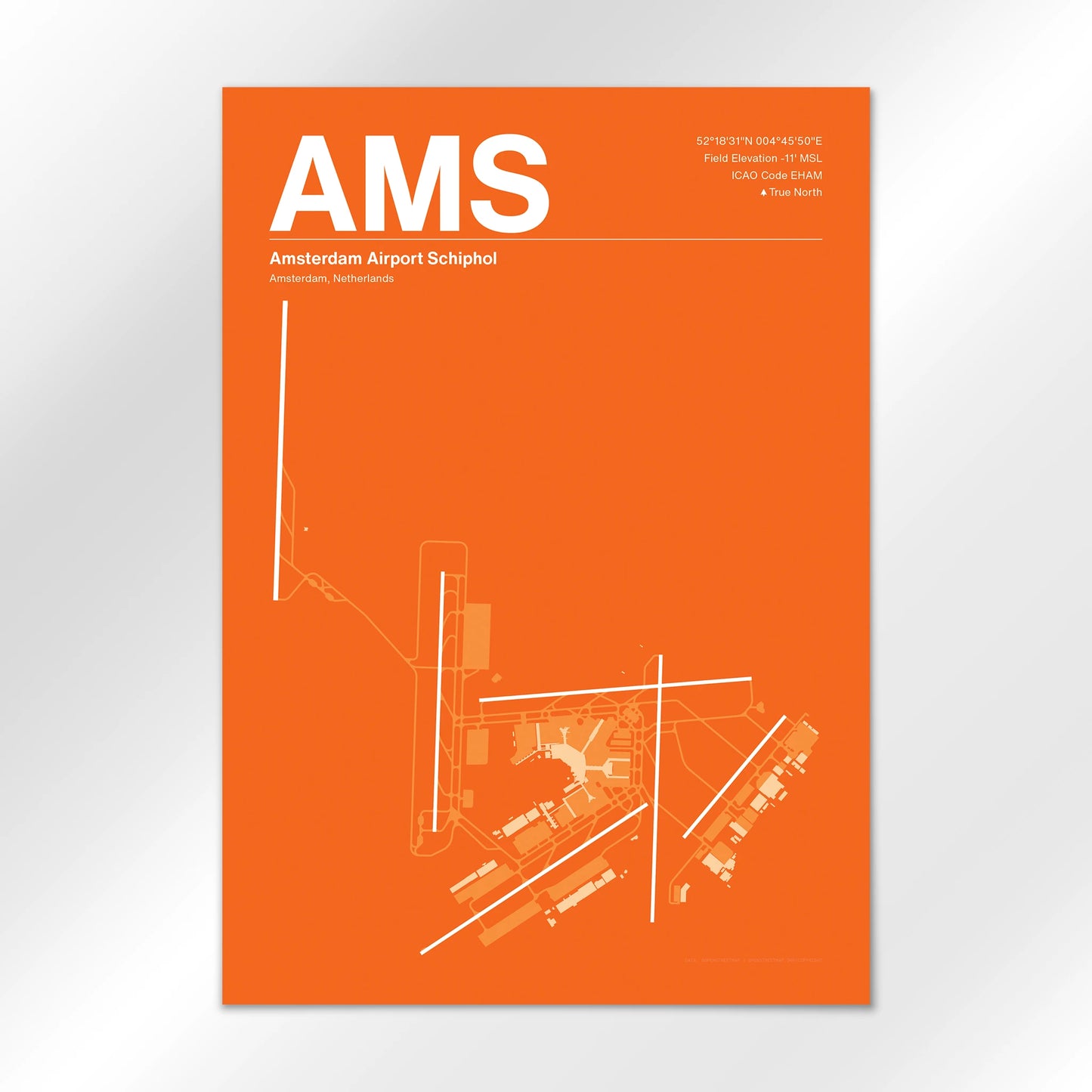 AMS Airport Diagram