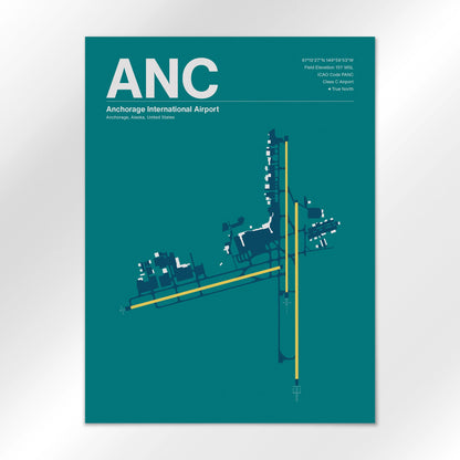 ANC | Anchorage - Mid - Century Moss - 18×24" - No Frame