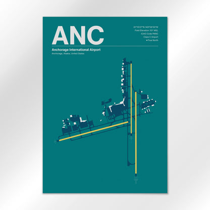 ANC | Anchorage - Mid - Century Moss - A1 - No Frame