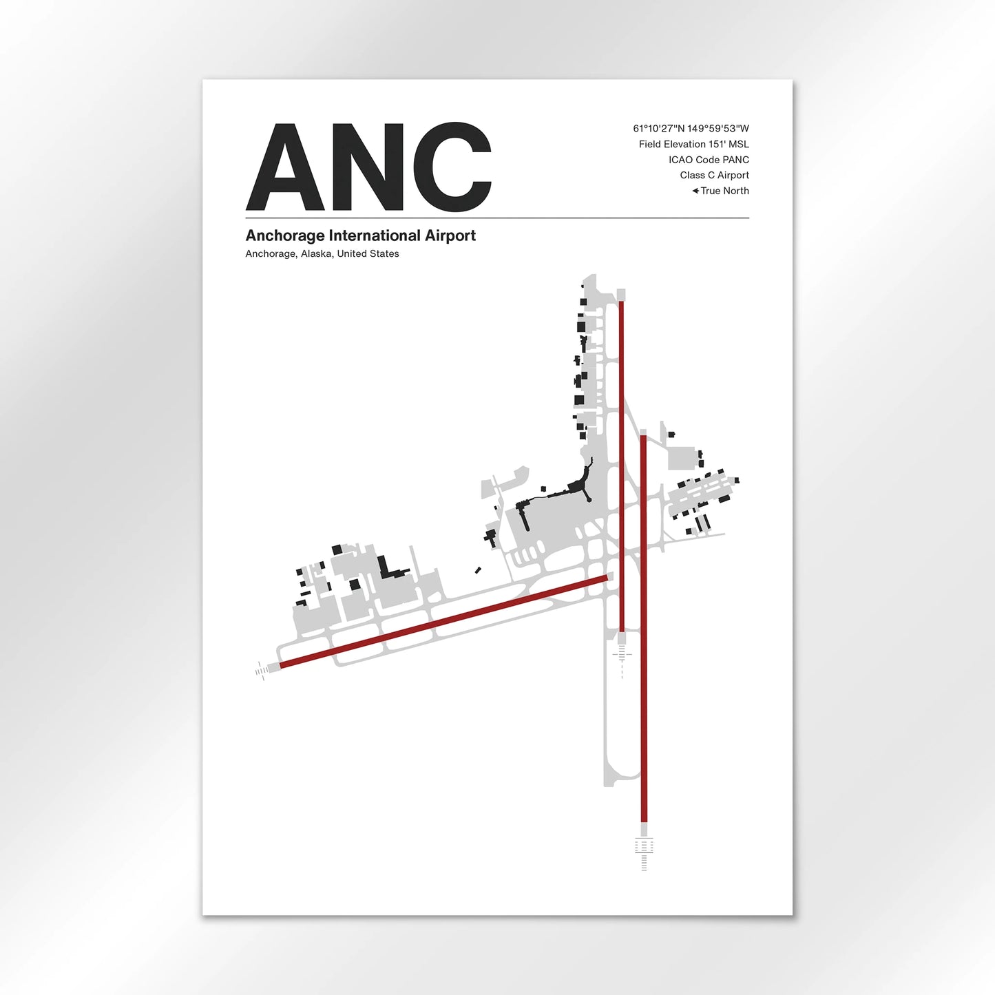 ANC | Anchorage - Mid - Century Modern - A2 - No Frame