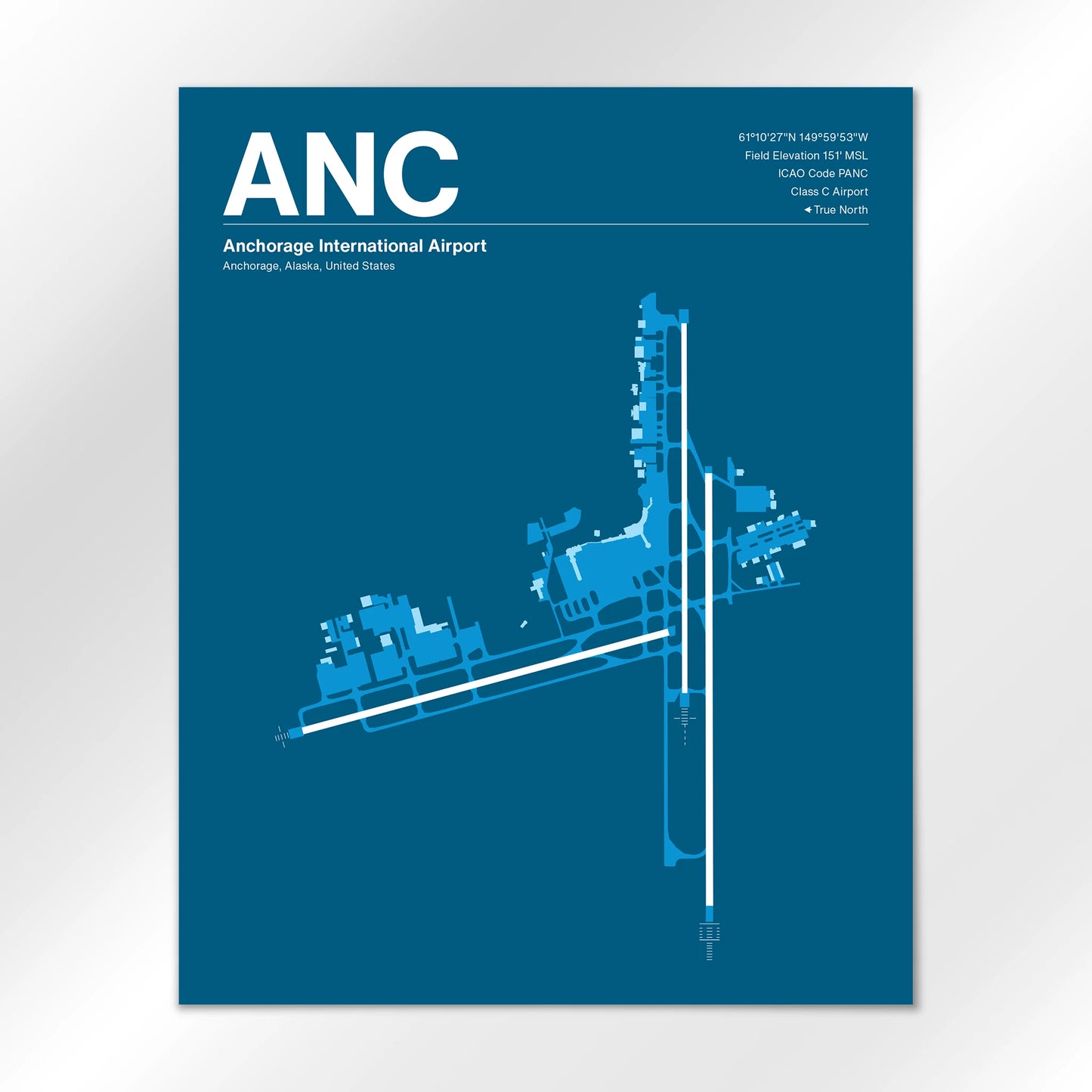 ANC | Anchorage - Skyline Blue - 16×20" - No Frame
