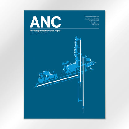ANC | Anchorage - Skyline Blue - 18×24" - No Frame