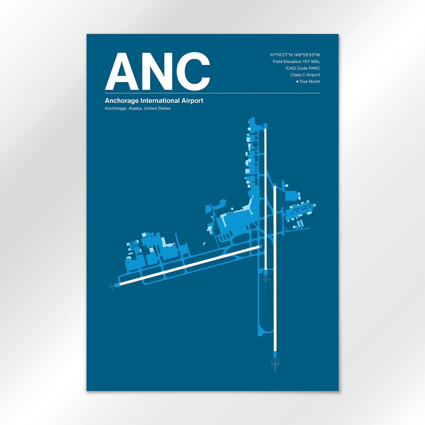ANC | Anchorage - Skyline Blue - A2 - No Frame