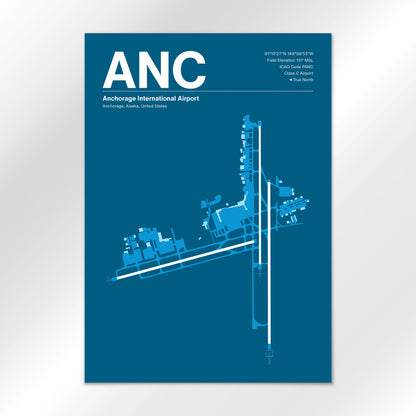 ANC | Anchorage - Skyline Blue - A2 - No Frame