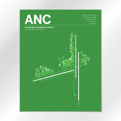 ANC | Anchorage - Overland Green - 16×20" - No Frame
