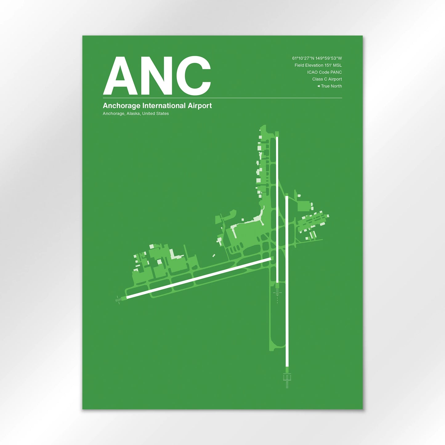 ANC | Anchorage - Overland Green - 18×24" - No Frame