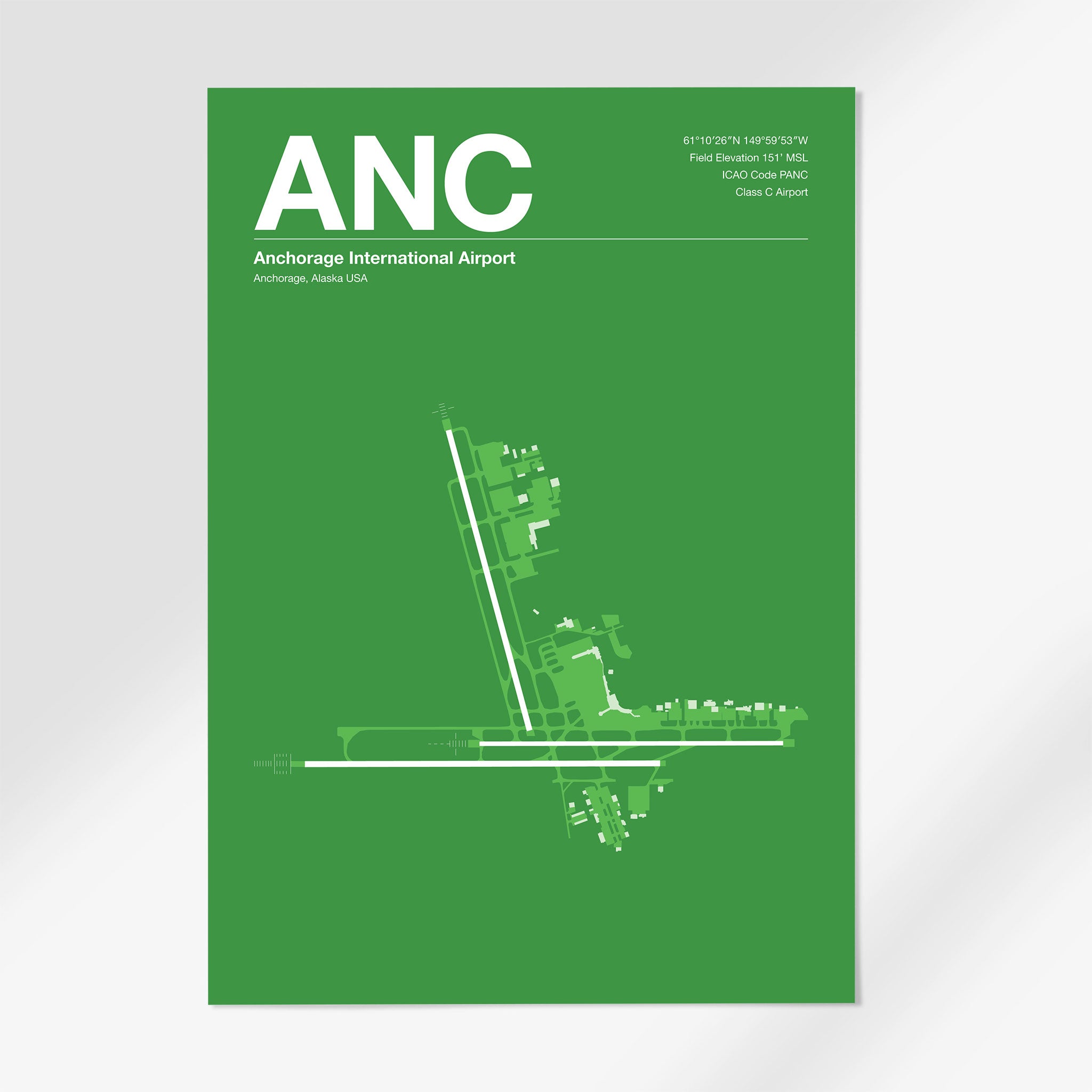 ANC | Anchorage - 24×36" - Overland Green - No Frame