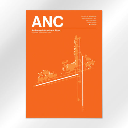 ANC | Anchorage - Sunset Orange - A1 - No Frame