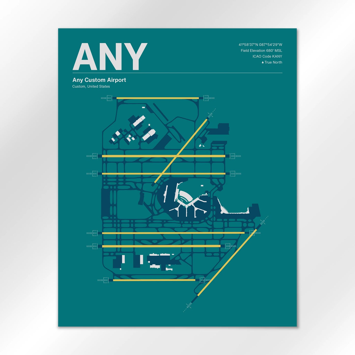ANY | Custom - Mid - Century Moss - 16×20" - No Frame