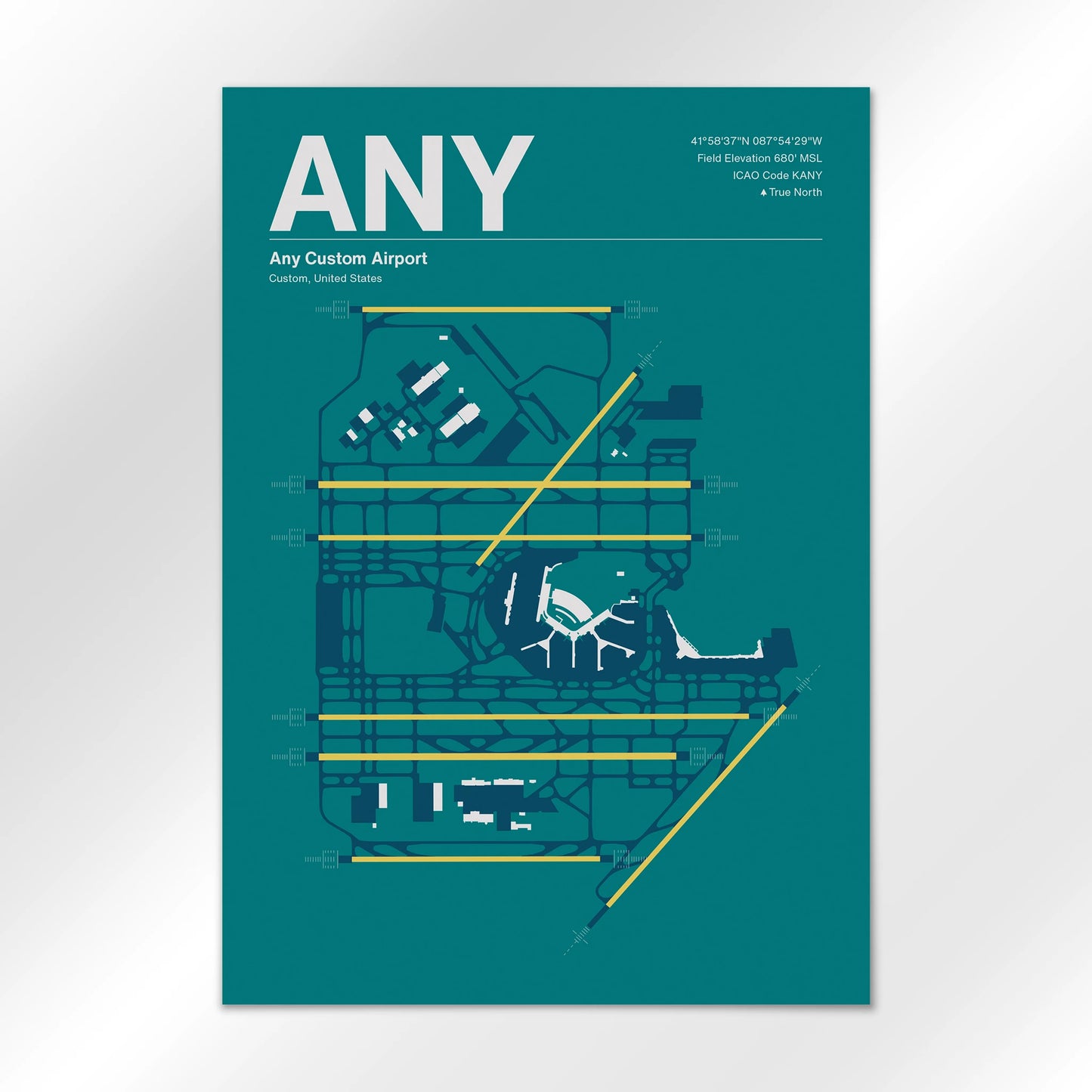 ANY | Custom - Mid - Century Moss - A2 - No Frame