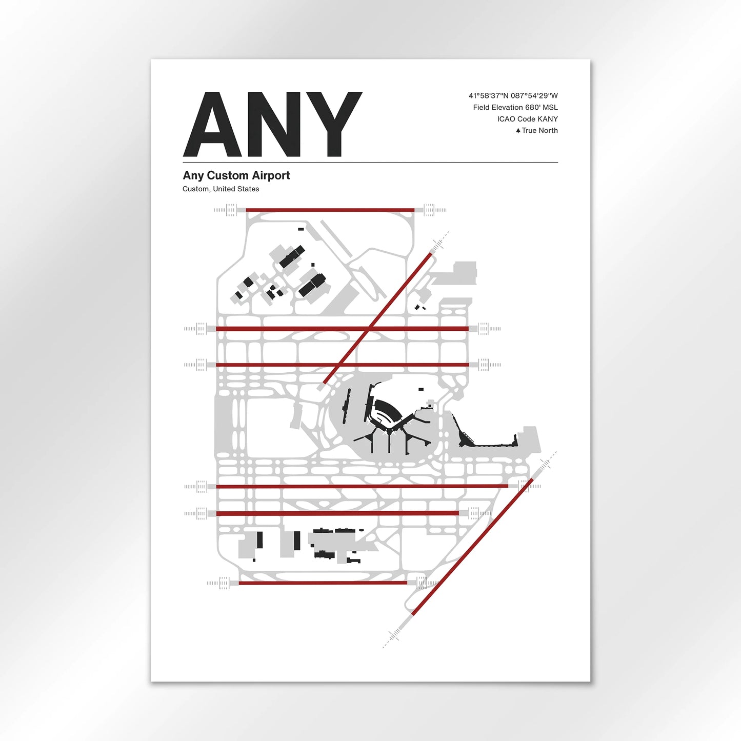 ANY | Custom - Mid - Century Modern - A1 - No Frame