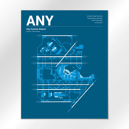 ANY | Custom - Skyline Blue - 16×20" - No Frame
