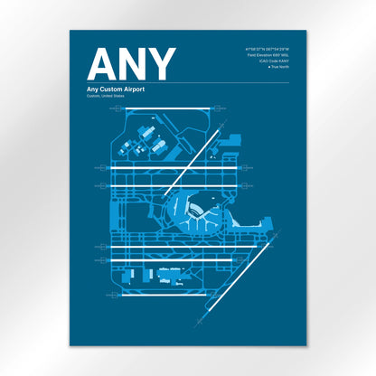 ANY | Custom - Skyline Blue - 18×24" - No Frame