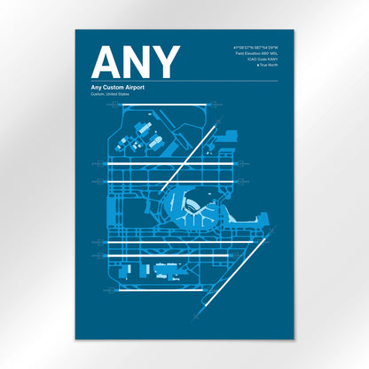 ANY | Custom - Skyline Blue - A3 - No Frame