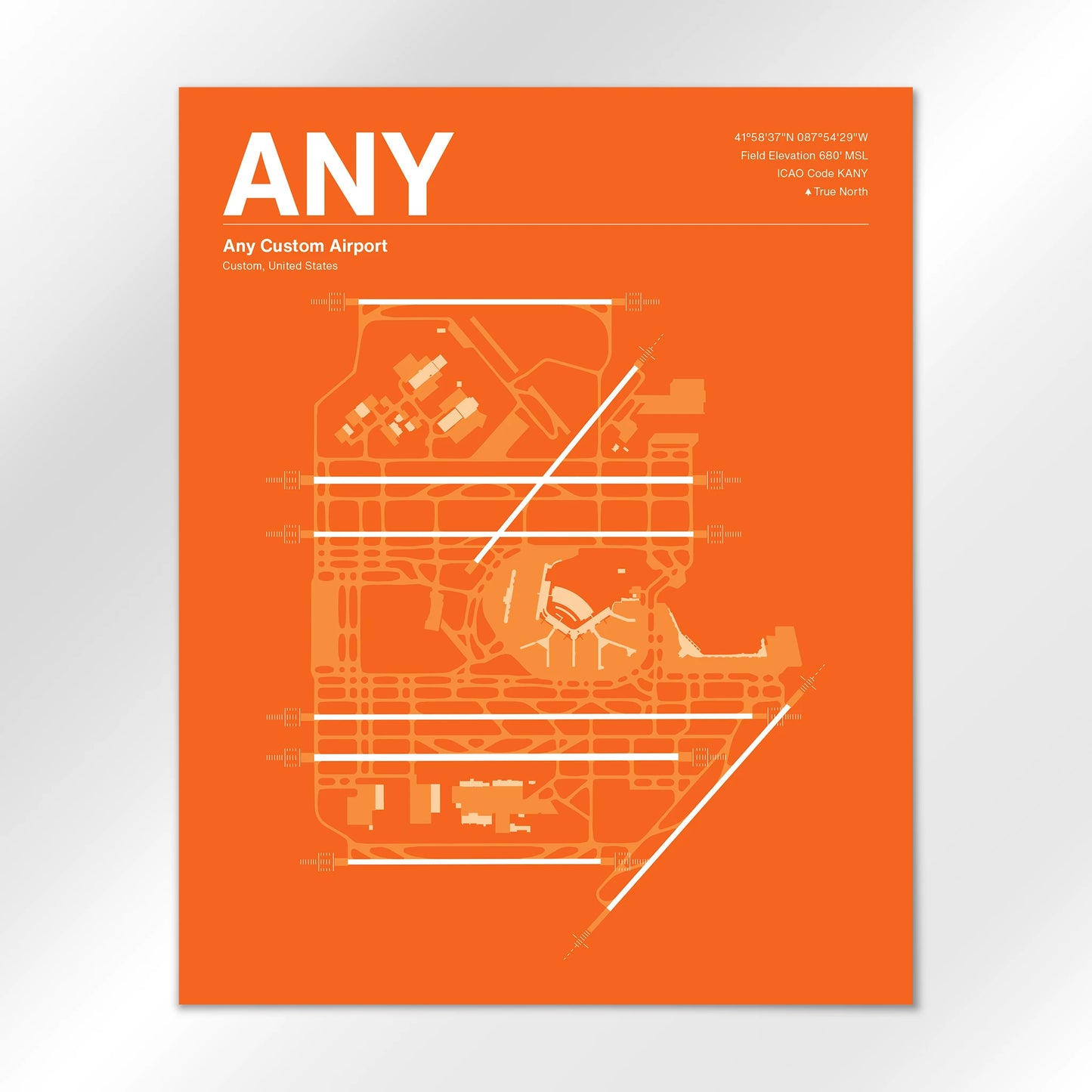 ANY | Custom - Sunset Orange - 16×20" - No Frame